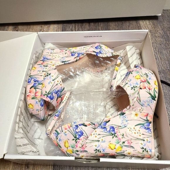 Aldo Spring Floral Fluerinia Wedge Heel Sandals - Picture 16 of 16